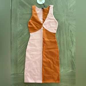 Princess Polly Sienna Mini Dress pink expo XS Small orange NEW